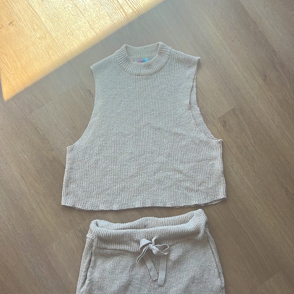 Free people matching knit set